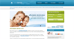 Desktop Screenshot of newdentalchoice.com